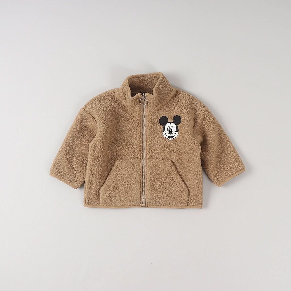 Toddler Disney Mickey Embroidery Fleece Zip - up Jacket (2 - 8y) - 6 Colors kids outfit