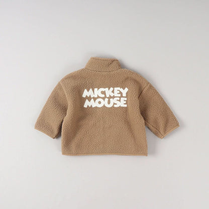Toddler Disney Mickey Embroidery Fleece Zip - up Jacket (2 - 8y) - 6 Colors kids outfit