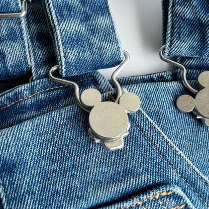 Toddler Disney Minnie Embroidery Kangaroo Pocket Denim Skirtalls (1 - 6y) kids outfit