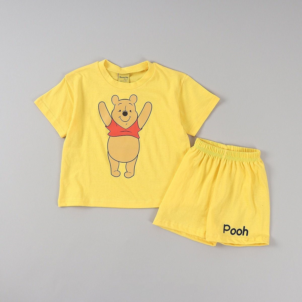 Toddler Disney Pooh and Friends Short Sleeve Top and Shorts Set (2 - 9y) - 4 Colors kids outfit