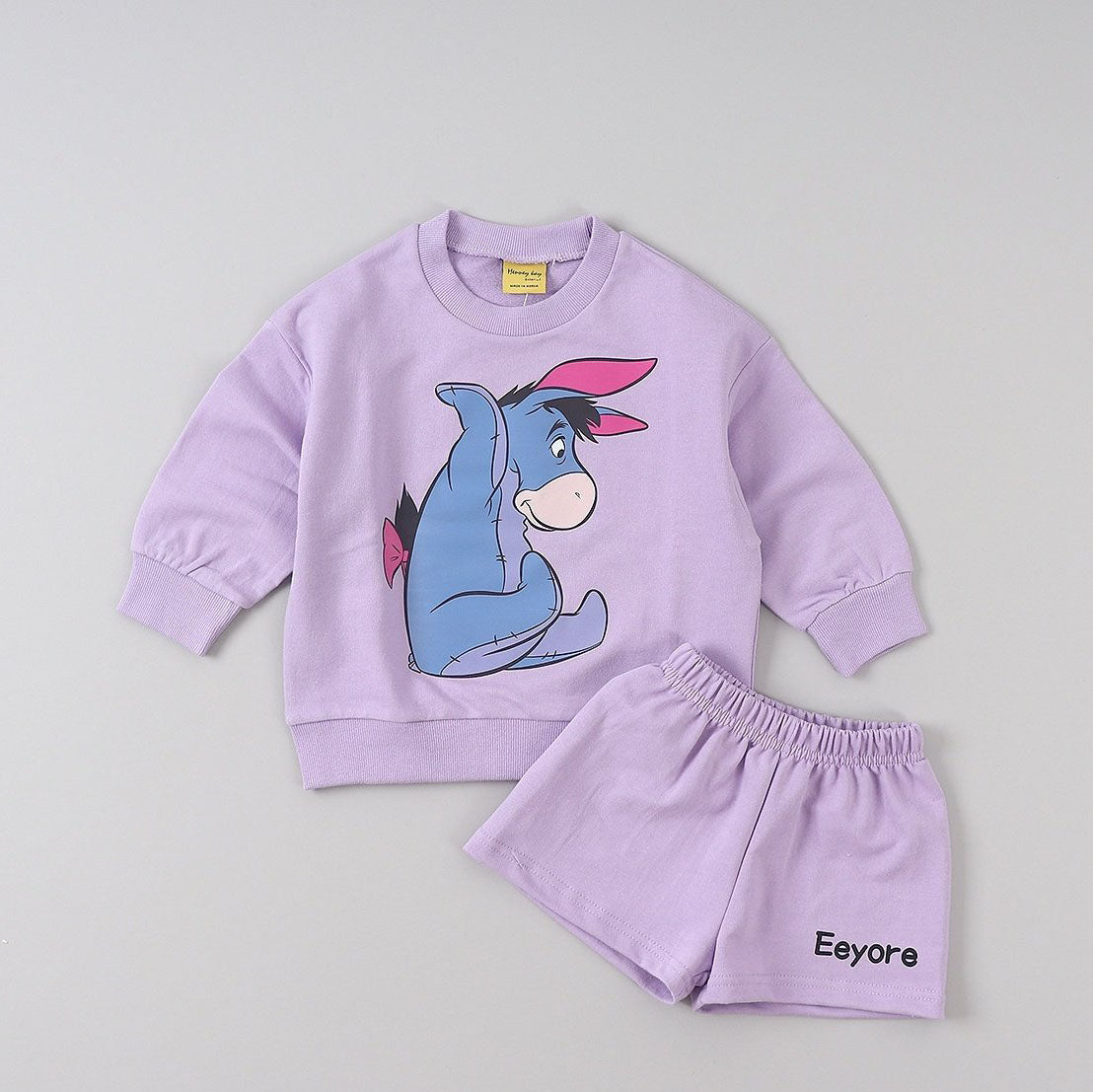 Toddler Disney Pooh Friends Sweatshirt and Shorts Set (2 - 9y) - 4 Colors kids outfit