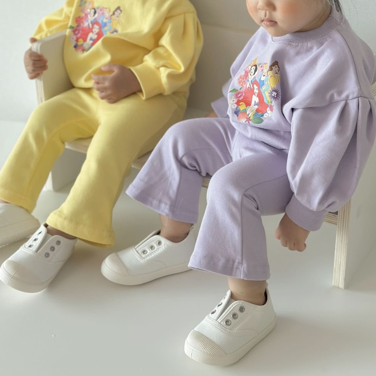 Toddler Disney Princess Sweatshirt and Flare Pants Set (1 - 6y) - 2 Colors kids outfit