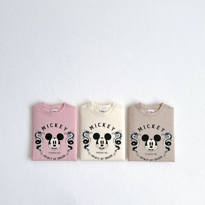 Toddler Disney Spirit of Dragon Mickey Long Sleeve Tee (1 - 6y) - 3 Colors kids outfit