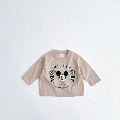 Toddler Disney Spirit of Dragon Mickey Long Sleeve Tee (1 - 6y) - 3 Colors kids outfit