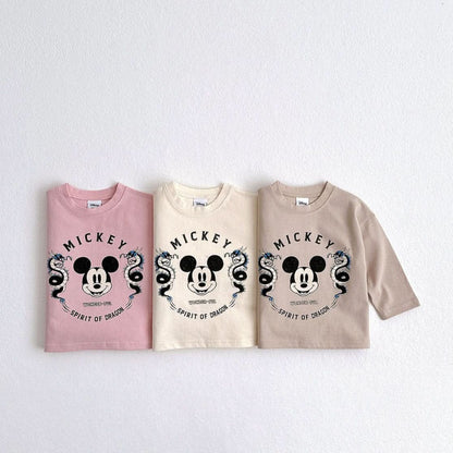 Toddler Disney Spirit of Dragon Mickey Long Sleeve Tee (1 - 6y) - 3 Colors kids outfit