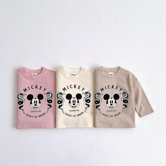 Toddler Disney Spirit of Dragon Mickey Long Sleeve Tee (1 - 6y) - 3 Colors kids outfit