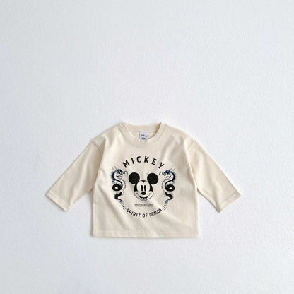 Toddler Disney Spirit of Dragon Mickey Long Sleeve Tee (1 - 6y) - 3 Colors kids outfit
