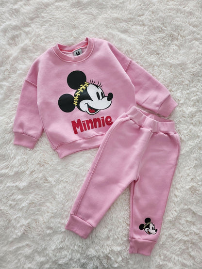 Toddler Disney Sweatshirt and Jogger Pants Set (2 - 7y) - 3 Colors kids outfit