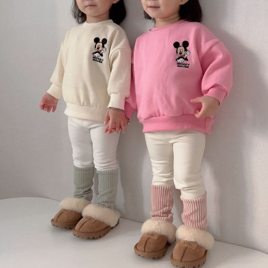 Toddler Disney Sweatshirt and Sock Leggings Set (2 - 7y) - 4 Colors kids outfit
