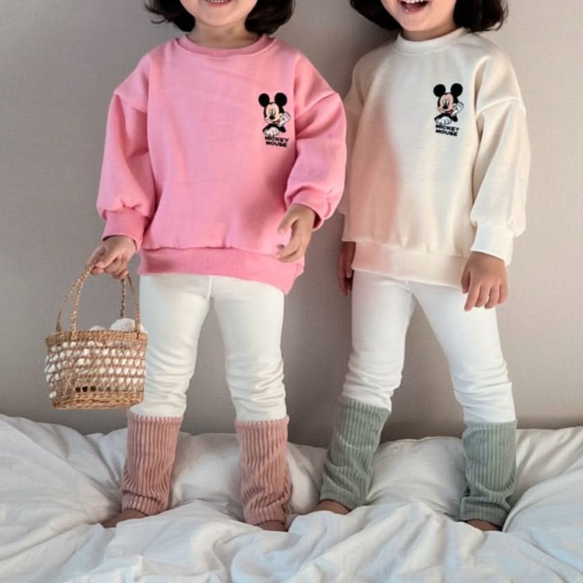 Toddler Disney Sweatshirt and Sock Leggings Set (2 - 7y) - 4 Colors kids outfit