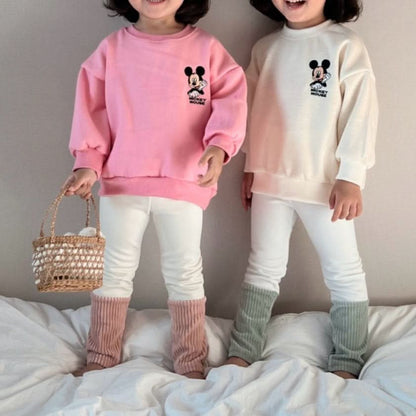 Toddler Disney Sweatshirt and Sock Leggings Set (2 - 7y) - 4 Colors kids outfit