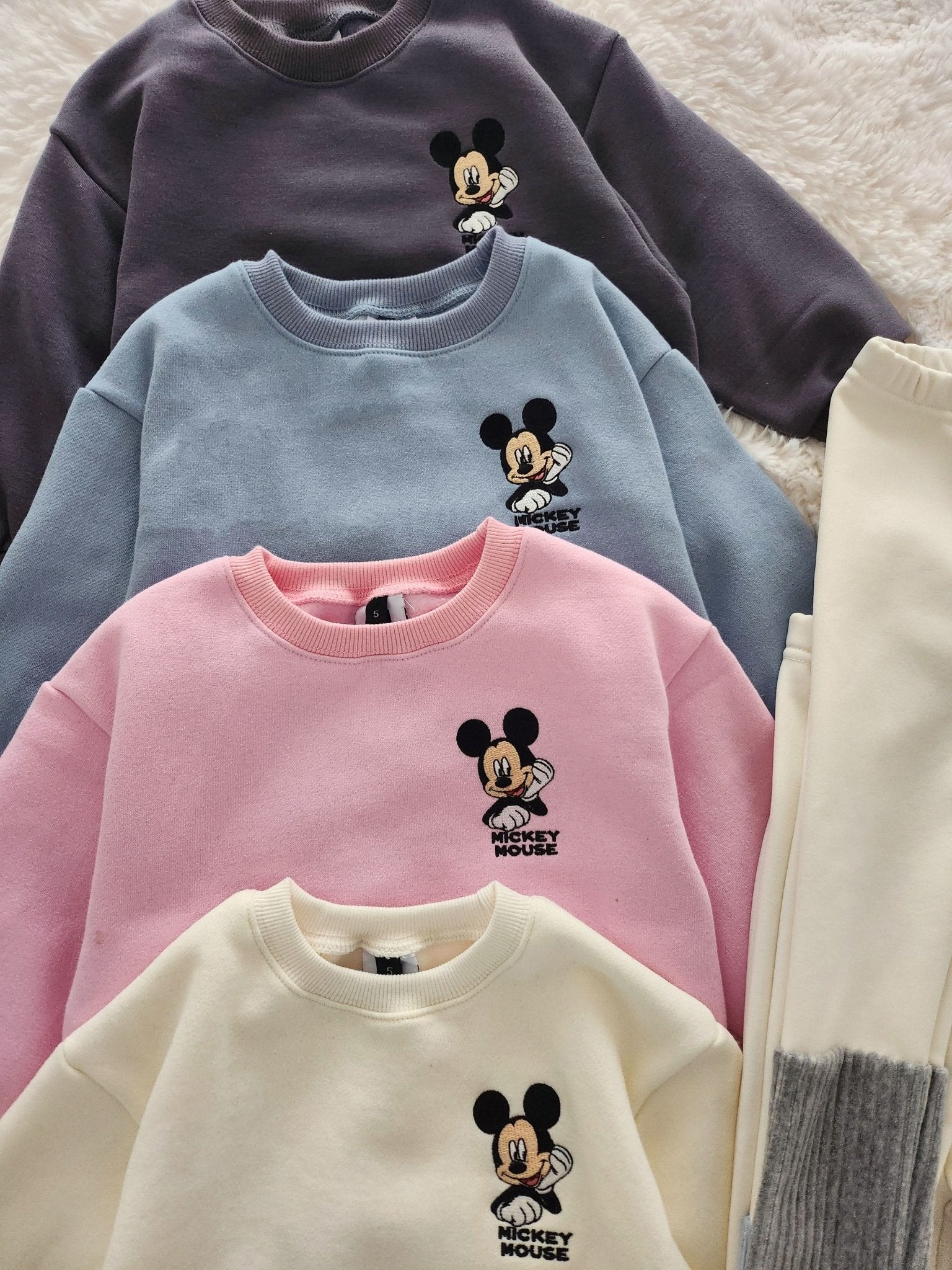 Toddler Disney Sweatshirt and Sock Leggings Set (2 - 7y) - 4 Colors kids outfit