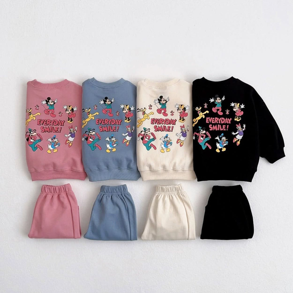 Toddler Everyday Sweatshirt and Jogger Pants Set (1 - 5y) - 4 Colors kids outfit