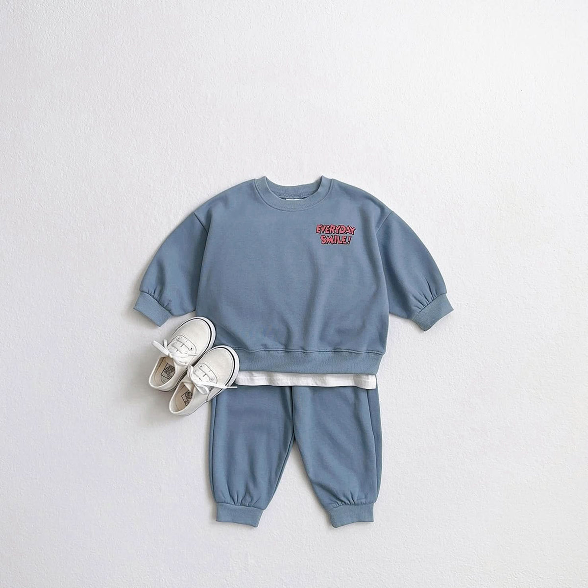 Toddler Everyday Sweatshirt and Jogger Pants Set (1 - 5y) - 4 Colors kids outfit