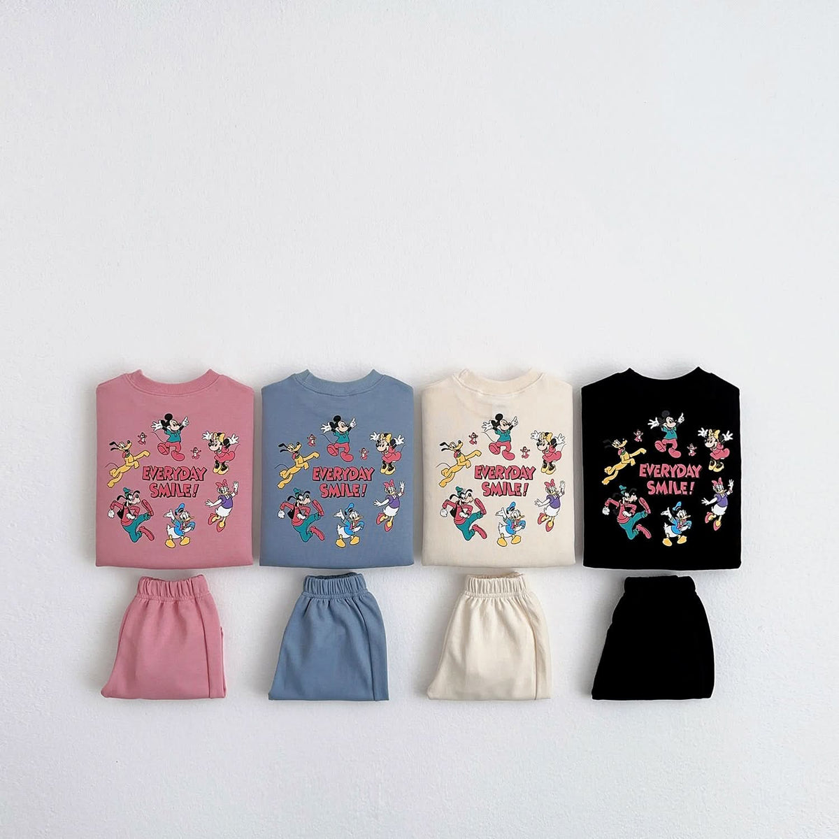 Toddler Everyday Sweatshirt and Jogger Pants Set (1 - 5y) - 4 Colors kids outfit