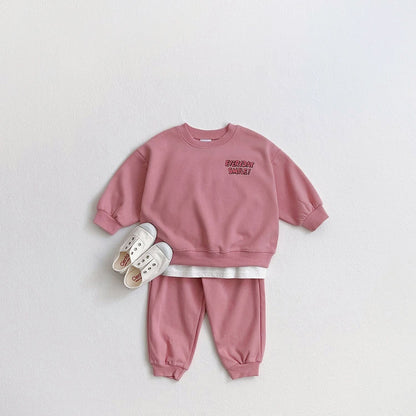 Toddler Everyday Sweatshirt and Jogger Pants Set (1 - 5y) - 4 Colors kids outfit