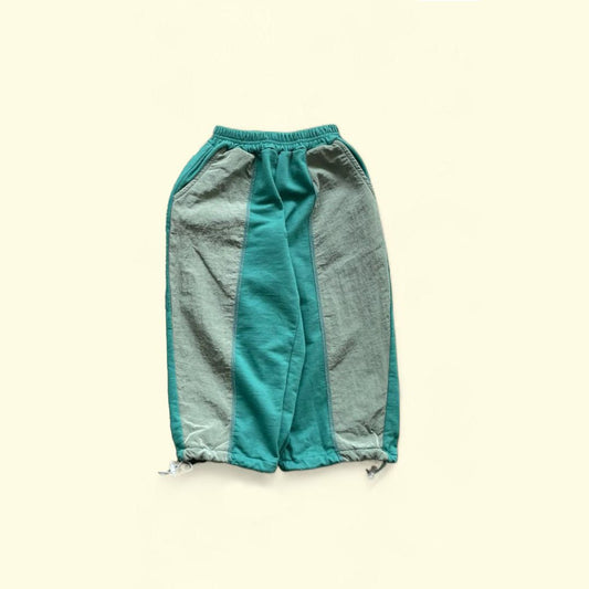 Toddler F25 Adjustable Hem Colorblock Pants (3 - 7y) - Green kids outfit