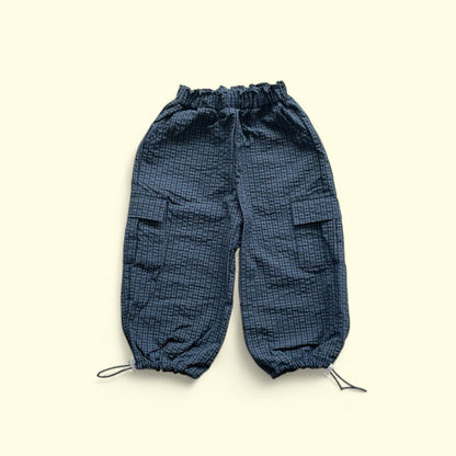 Toddler F25 Adjustable Hem Plaid Cargo Pants (3 - 7y) - 2 Colors kids outfit