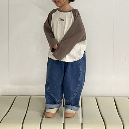Toddler F25 Cheers Raglan Long Sleeve Top (1 - 7y) - 2 Colors kids outfit