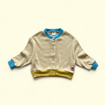 Toddler F25 Contrast Hem Cardigan (3 - 7y) - 2 Colors kids outfit