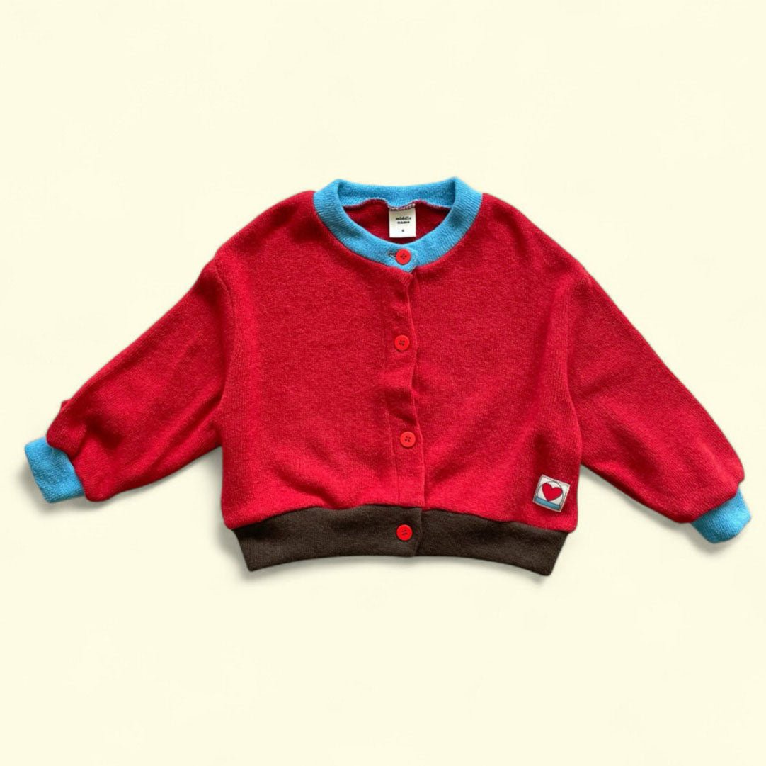 Toddler F25 Contrast Hem Cardigan (3 - 7y) - 2 Colors kids outfit