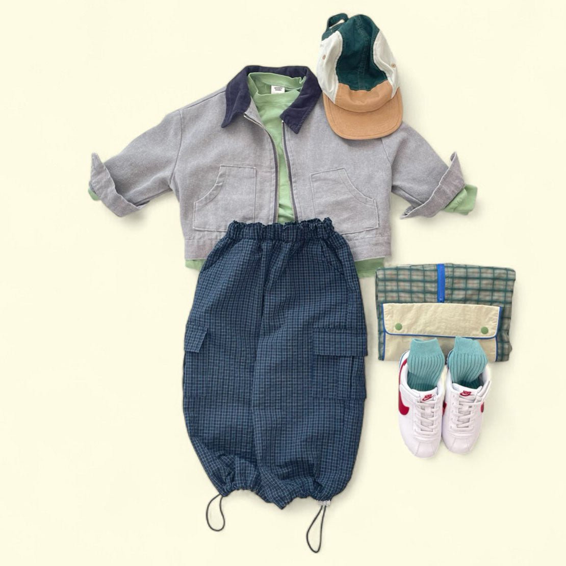 Toddler F25 Corduroy Collar Garment Dyed Jacket (3 - 7y) - 2 Colors kids outfit