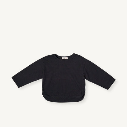 Toddler F25 Cotton Curved Hem Long Sleeve Top (2 - 8y) - 4 Colors kids outfit