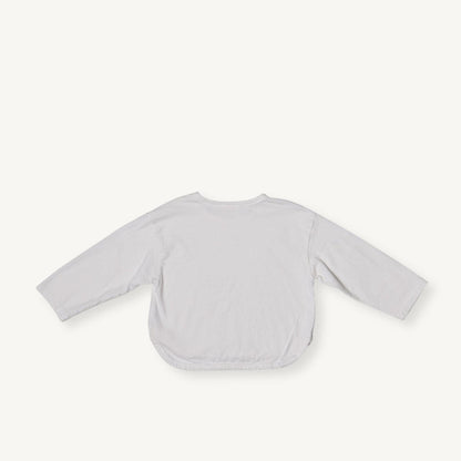 Toddler F25 Cotton Curved Hem Long Sleeve Top (2 - 8y) - 4 Colors kids outfit