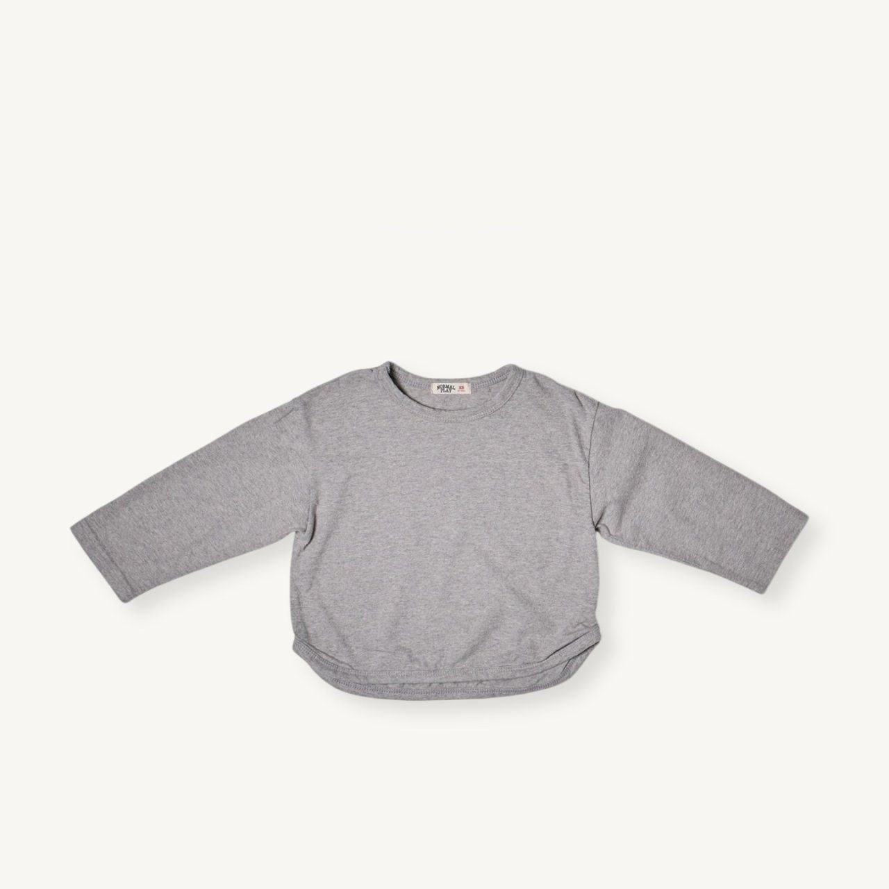 Toddler F25 Cotton Curved Hem Long Sleeve Top (2 - 8y) - 4 Colors kids outfit