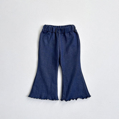 Toddler F25 Denim Flare Pants (1 - 6y) - 2 Colors kids outfit