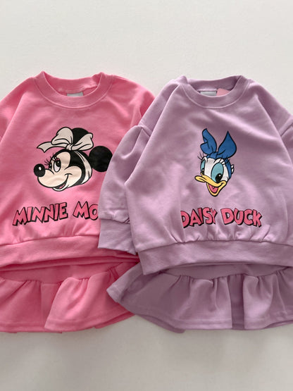Toddler F25 Disney Puff Long Sleeve Sweatshirt and Skort Set (1 - 6y) - 2 Colors kids outfit