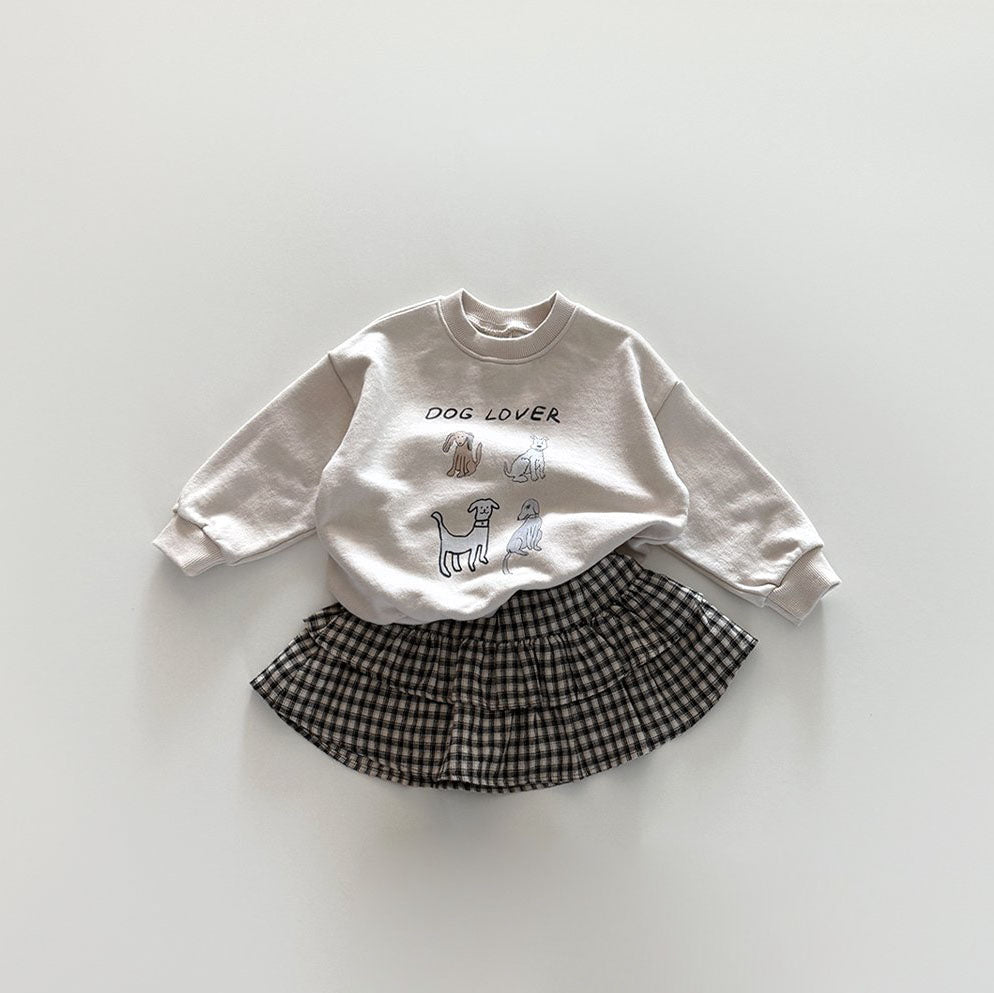 Toddler F25 Dog Lover Long Sleeve Sweatshirt (12m - 7y) - 3 Colors kids outfit