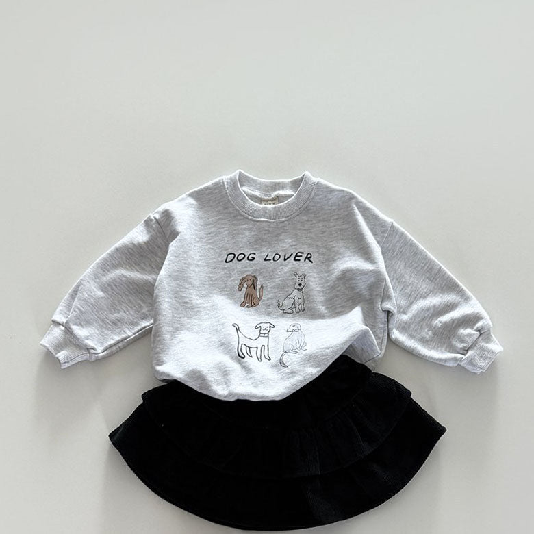 Toddler F25 Dog Lover Long Sleeve Sweatshirt (12m - 7y) - 3 Colors kids outfit