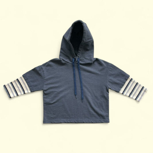 Toddler F25 Double Layer Hoodie (3 - 7y) - Navy kids outfit