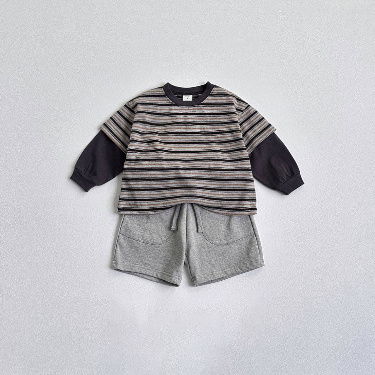 Toddler F25 Double Layer Long Sleeve Top (1 - 6y) - 3 Colors kids outfit