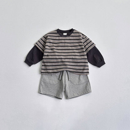 Toddler F25 Double Layer Long Sleeve Top (1 - 6y) - 3 Colors kids outfit