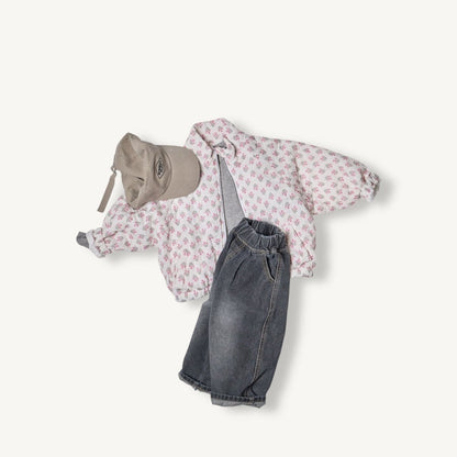 Toddler F25 Floral Autumn Bomber Jacket (2 - 8y) - 2 Colors kids outfit