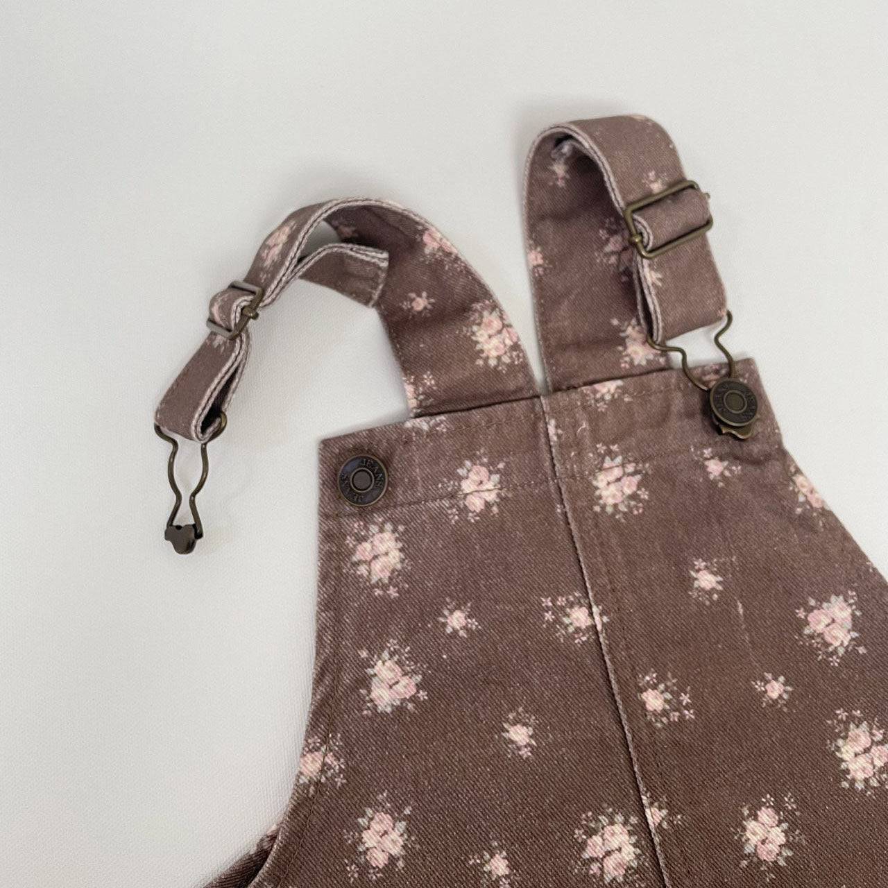 Toddler F25 Floral Skirtalls (1 - 7y) - Brown kids outfit
