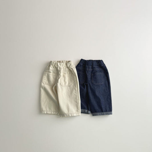 Toddler F25 Front Double Pocket Denim Pants (1 - 6y) - 2 Colors kids outfit