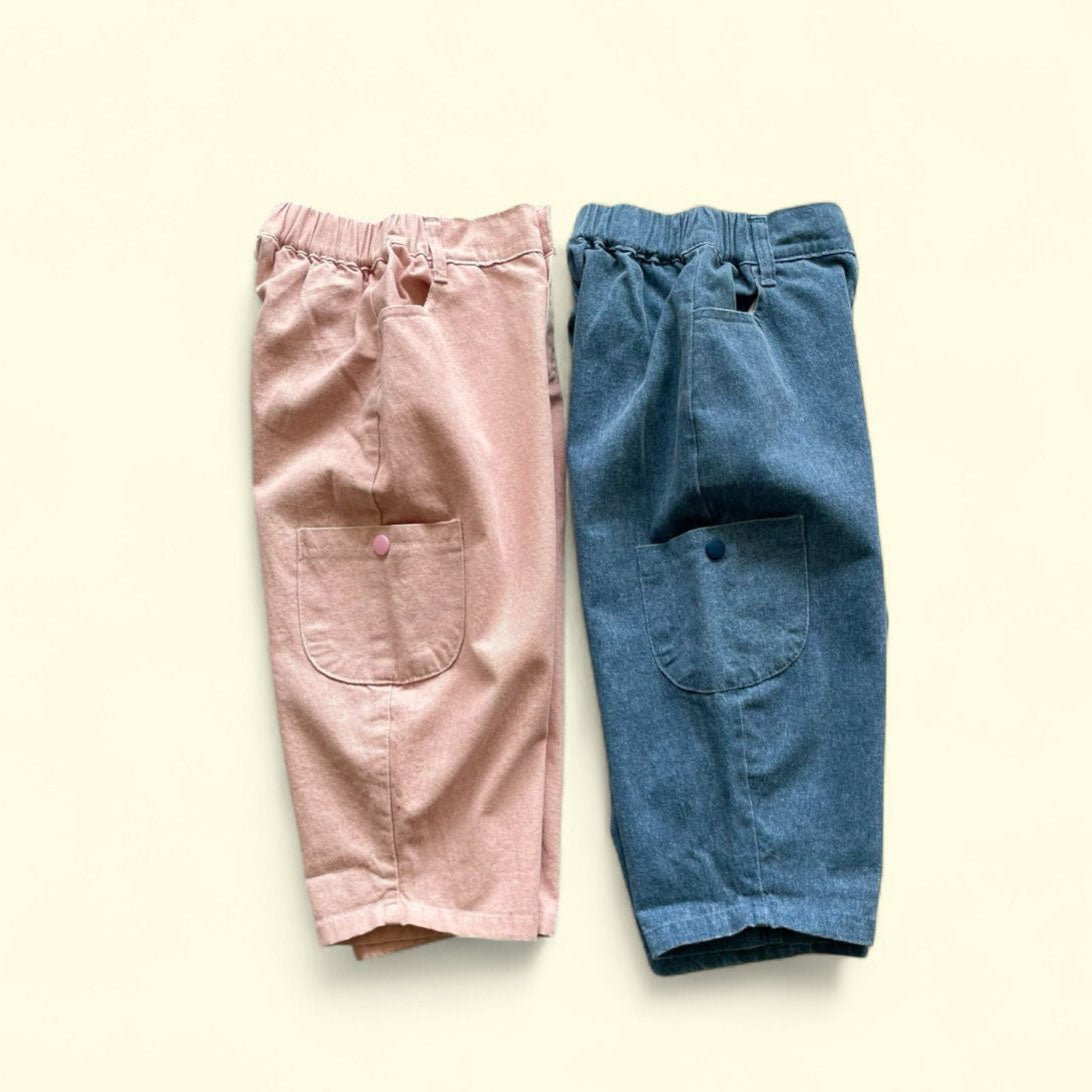 Toddler F25 Garment Dyed Pocket Pants (3 - 7y) - 2 Colors kids outfit