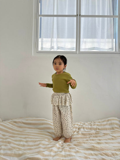 Toddler F25 Gauzed Cotton Skirted Jogger Pants(1 - 7y) - Ivory kids outfit