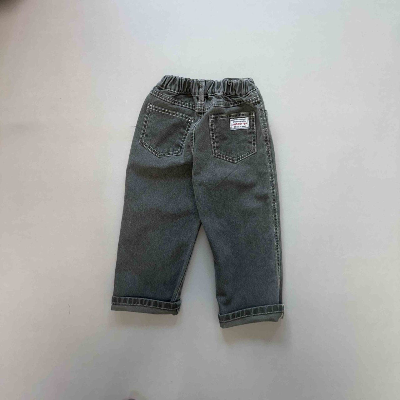Toddler F25 Gray Denim Pants (3 - 7y) - Gray kids outfit