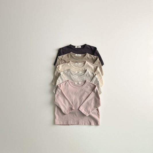 Toddler F25 Long Sleeve Basic Top (4 - 5y) - 5 Colors kids outfit