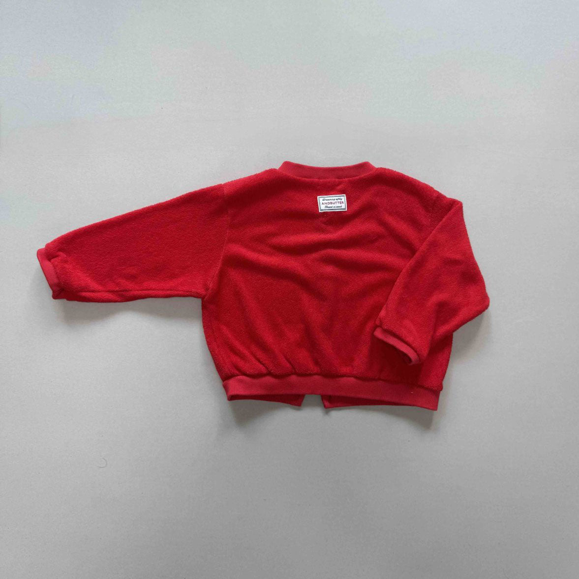 Toddler F25 Plaid Placket Terry Cloth Long Sleeve Cardigan (3 - 7y) - 2 Colors kids outfit