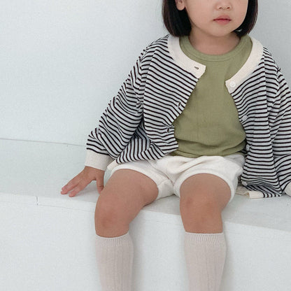 Toddler F25 Pointelle Long Sleeve Top (10m - 4y) - 3 Colors kids outfit