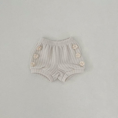 Toddler F25 Pompom Shorts (2 - 7y) - Ivory kids outfit