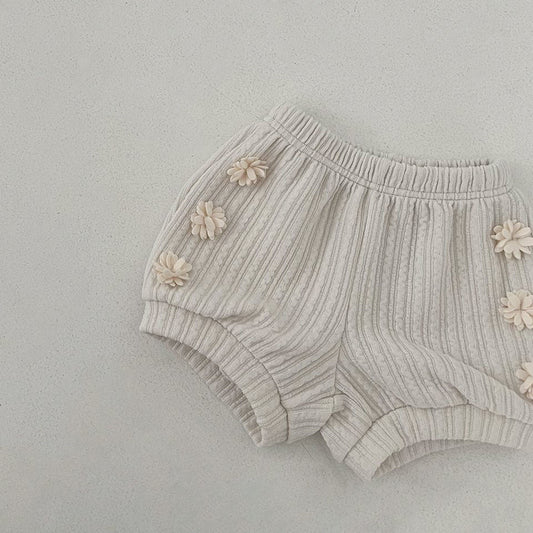 Toddler F25 Pompom Shorts (2 - 7y) - Ivory kids outfit