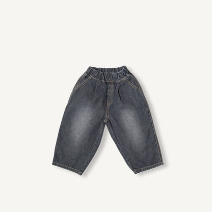 Toddler F25 Pull - on Black Denim Pants (2 - 8y) - Black Denim kids outfit