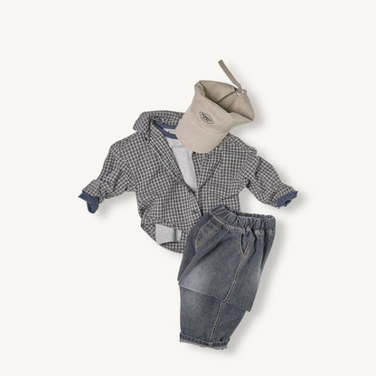 Toddler F25 Pull - on Black Denim Pants (2 - 8y) - Black Denim kids outfit