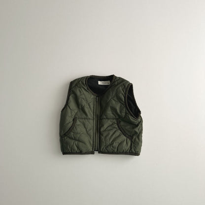 Toddler F25 Quilted Zip Vest (1 - 6y) - 2 Colors kids outfit